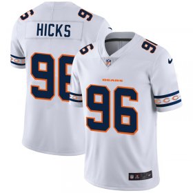 Wholesale Cheap Chicago Bears #96 Akiem Hicks Nike White Team Logo Vapor Limited NFL Jersey
