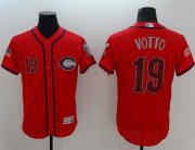 Wholesale Cheap Reds #19 Joey Votto Red Fashion Stars & Stripes Flexbase Authentic Stitched MLB Jersey