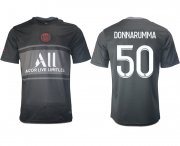 Wholesale Cheap Men 2021-2022 ClubParis Saint-GermainSecond away aaa version black 50 Soccer Jersey