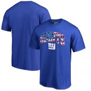 Wholesale Cheap Men's New York Giants NFL Pro Line by Fanatics Branded Royal Banner Wave T-Shirt