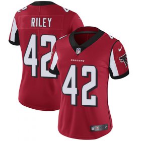 Wholesale Cheap Nike Falcons #42 Duke Riley Red Team Color Women\'s Stitched NFL Vapor Untouchable Limited Jersey