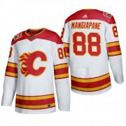 Wholesale Cheap Men's Calgary Flames #88 Andrew Mangiapane Authentic 2019 Heritage Classic White Jersey
