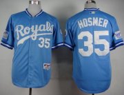 Wholesale Cheap Royals #35 Eric Hosmer Light Blue 1985 Turn Back The Clock Stitched MLB Jersey