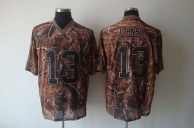 Wholesale Cheap Bills #13 Steve Johnson Camouflage Realtree Embroidered NFL Jersey