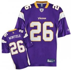 Wholesale Cheap Vikings #26 Antoine Winfield Purple Stitched NFL Jersey