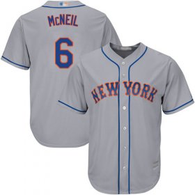 Wholesale Cheap Mets #6 Jeff McNeil Grey New Cool Base Stitched MLB Jersey