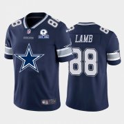 Wholesale Cheap Dallas Cowboys #88 CeeDee Lamb Navy Blue Men's Nike Big Team Logo With Established In 1960 Patch Vapor Limited NFL Jersey