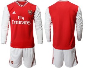 Wholesale Cheap Arsenal Blank Red Home Long Sleeves Soccer Club Jersey