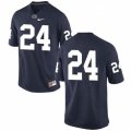 Wholesale Cheap Men's Penn State Nittany Lions #24 Miles Sanders No Name Navy Blue College Football Stitched Nike NCAA Jersey