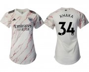 Wholesale Cheap Arsenal away aaa version womens 34 soccer 2021 jerseys
