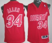Wholesale Cheap Miami Heat #34 Ray Allen Revolution 30 Swingman Red Big Color Jersey