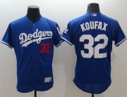 Wholesale Cheap Dodgers #32 Sandy Koufax Blue Flexbase Authentic Collection Stitched MLB Jersey