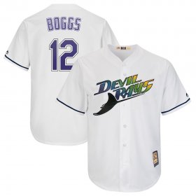 Wholesale Cheap Tampa Bay Rays #12 Wade Boggs Majestic Turn Back The Clock Home Cool Base Cooperstown Player Jersey White