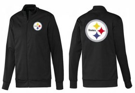 Wholesale Cheap NFL Pittsburgh Steelers Team Logo Jacket Black_1