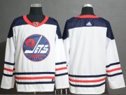Wholesale Cheap Adidas Jets Blank White Authentic Heritage Stitched NHL Jersey
