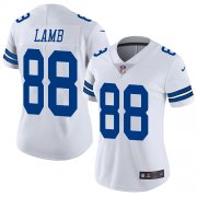Wholesale Cheap Nike Cowboys #88 CeeDee Lamb White Women's Stitched NFL Vapor Untouchable Limited Jersey