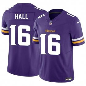 Cheap Men\'s Minnesota Vikings #16 Jaren Hall Purple 2023 F.U.S.E. Vapor Untouchable Limited Football Stitched Jersey