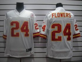 Wholesale Cheap Chiefs #24 Brandon Flowers White Stitched NFL Jersey