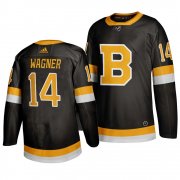 Wholesale Cheap Adidas Boston Bruins #14 Chris Wagner Black 2019-20 Authentic Third Stitched NHL Jersey