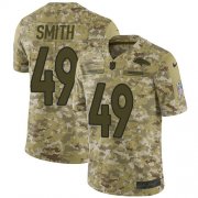 Wholesale Cheap Nike Broncos #49 Dennis Smith Camo Men's Stitched NFL Limited 2018 Salute To Service Jersey