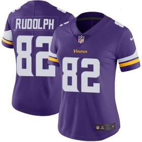 Wholesale Cheap Nike Vikings #82 Kyle Rudolph Purple Team Color Women\'s Stitched NFL Vapor Untouchable Limited Jersey
