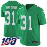 Wholesale Cheap Nike Eagles #31 Nickell Robey-Coleman Green Men's Stitched NFL Limited Rush 100th Season Jersey