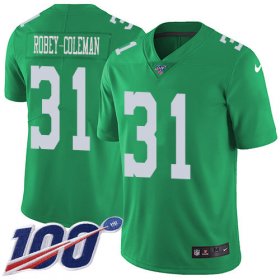 Wholesale Cheap Nike Eagles #31 Nickell Robey-Coleman Green Men\'s Stitched NFL Limited Rush 100th Season Jersey