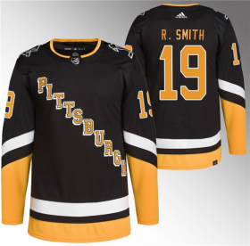 Wholesale Cheap Men\'s Pittsburgh Penguins #19 Reilly Smith Black Stitched Jersey