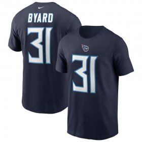 Wholesale Cheap Tennessee Titans #31 Kevin Byard Nike Team Player Name & Number T-Shirt Navy