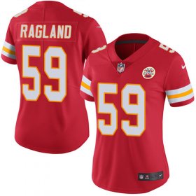 Wholesale Cheap Nike Chiefs #59 Reggie Ragland Red Team Color Women\'s Stitched NFL Vapor Untouchable Limited Jersey