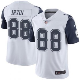 Wholesale Cheap Nike Cowboys #88 Michael Irvin White Men\'s Stitched NFL Limited Rush Jersey