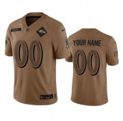 Wholesale Cheap Men's Baltimore Ravens Active Player Custom 2023 Brown Salute To Service Limited Stitched Jersey