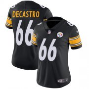Wholesale Cheap Nike Steelers #66 David DeCastro Black Team Color Women's Stitched NFL Vapor Untouchable Limited Jersey