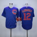 Wholesale Cheap Cubs #12 Kyle Schwarber Blue Cool Base Stitched MLB Jersey