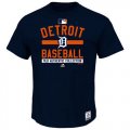 Wholesale Cheap Detroit Tigers Majestic Big & Tall Authentic Collection Team Property T-Shirt Navy
