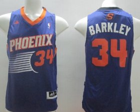 Wholesale Cheap Phoenix Suns #34 Charles Barkley Revolution 30 Swingman Purple Jersey