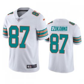 Wholesale Men\'s Miami Dolphins #87 Erik Ezukanma White Color Rush Limited Stitched Football Jersey