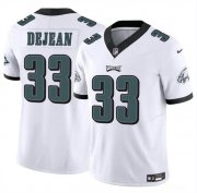Cheap Men's Philadelphia Eagles #33 Cooper DeJean White 2024 Draft F.U.S.E. Vapor Untouchable Limited Football Stitched Jersey