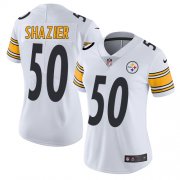 Wholesale Cheap Nike Steelers #50 Ryan Shazier White Women's Stitched NFL Vapor Untouchable Limited Jersey