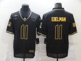 Wholesale Cheap Men's New England Patriots #11 Julian Edelman Black Gold 2020 Salute To Service Stitched NFL Nike Limited Jersey