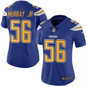 Wholesale Cheap Nike Chargers #56 Kenneth Murray Jr Electric Blue Women's Stitched NFL Limited Rush Jersey
