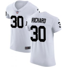 Wholesale Cheap Nike Raiders #30 Jalen Richard White Men\'s Stitched NFL Vapor Untouchable Elite Jersey