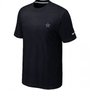 Wholesale Cheap Nike Dallas Cowboys Chest Embroidered Logo T-Shirt Black