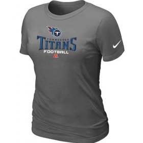 Wholesale Cheap Women\'s Nike Tennessee Titans Critical Victory NFL T-Shirt Dark Grey