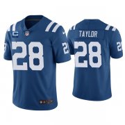 Wholesale Cheap Men's Indianapolis Colts 2022 #28 Jonathan Taylor Royal With 1-star C Patch Vapor Untouchable Limited Stitched Jersey