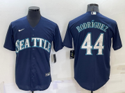 Wholesale Men's Seattle Mariners #44 Julio Rodriguez Navy Blue Stitched MLB Cool Base Nike Jersey