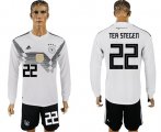 Wholesale Cheap Germany #22 Ter Stegen White Home Long Sleeves Soccer Country Jersey