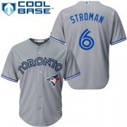 Wholesale Cheap Blue Jays #6 Marcus Stroman Grey Cool Base Stitched Youth MLB Jersey