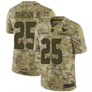 Wholesale Cheap Nike Texans #25 Duke Johnson Jr Camo Men's Stitched NFL Limited 2018 Salute To Service Jersey