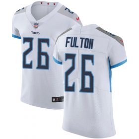 Wholesale Cheap Nike Titans #26 Kristian Fulton White Men\'s Stitched NFL New Elite Jersey